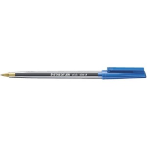 10 Bolígrafos Staedtler Stick 430 medio azul