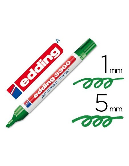 Rotulador Edding 3300 marcador permanente n.1 negro