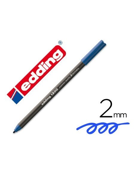 Rotulador Edding punta fibra 1300 azul