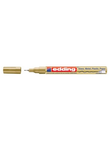 Marcador permanente Edding 780 conico blanco