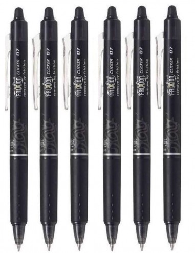6 Bolígrafos borrables Pilot Frixion Cliker