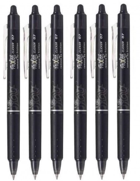 6 Bolígrafos borrables Pilot Frixion Cliker
