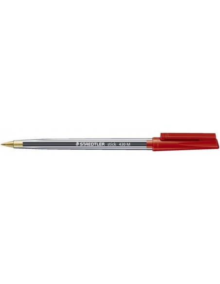 10 Bolígrafos Staedtler Stick 430 medio azul