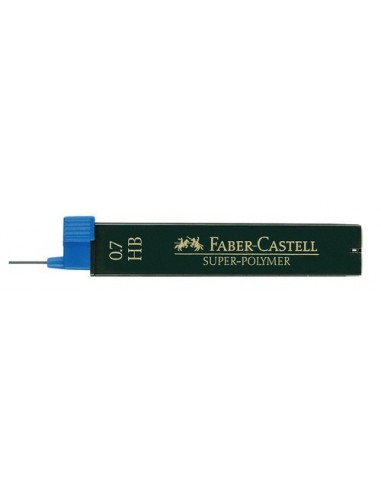 Minas Faber Castell superpolymer 0 5 hb tubo de 12