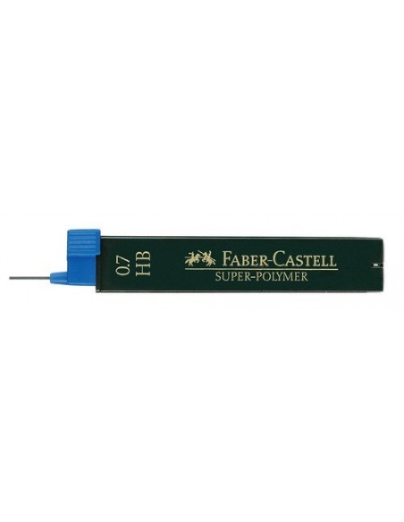 Minas Faber Castell superpolymer 0 5 hb tubo de 12