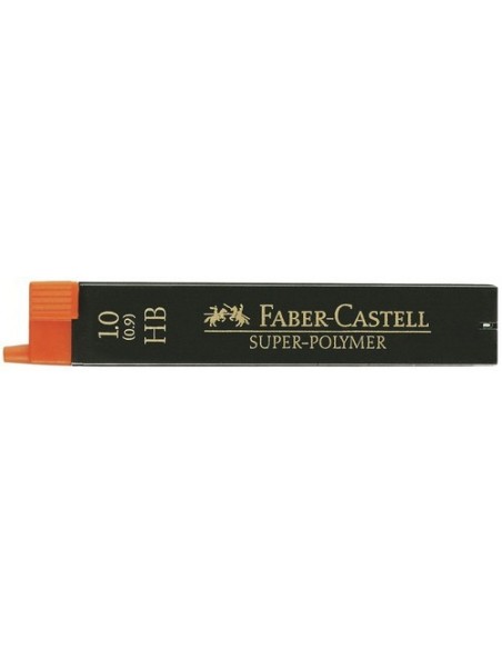 Minas Faber Castell superpolymer 0 5 hb tubo de 12