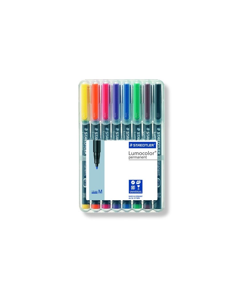 Bolsa de 8 rotuladores Staedtler 317 surtidos