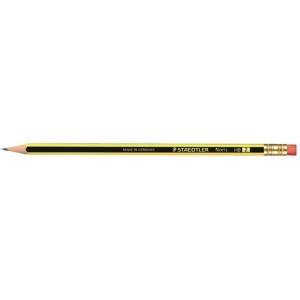 3 Lápices Staedtler Noris 122 con goma nº2