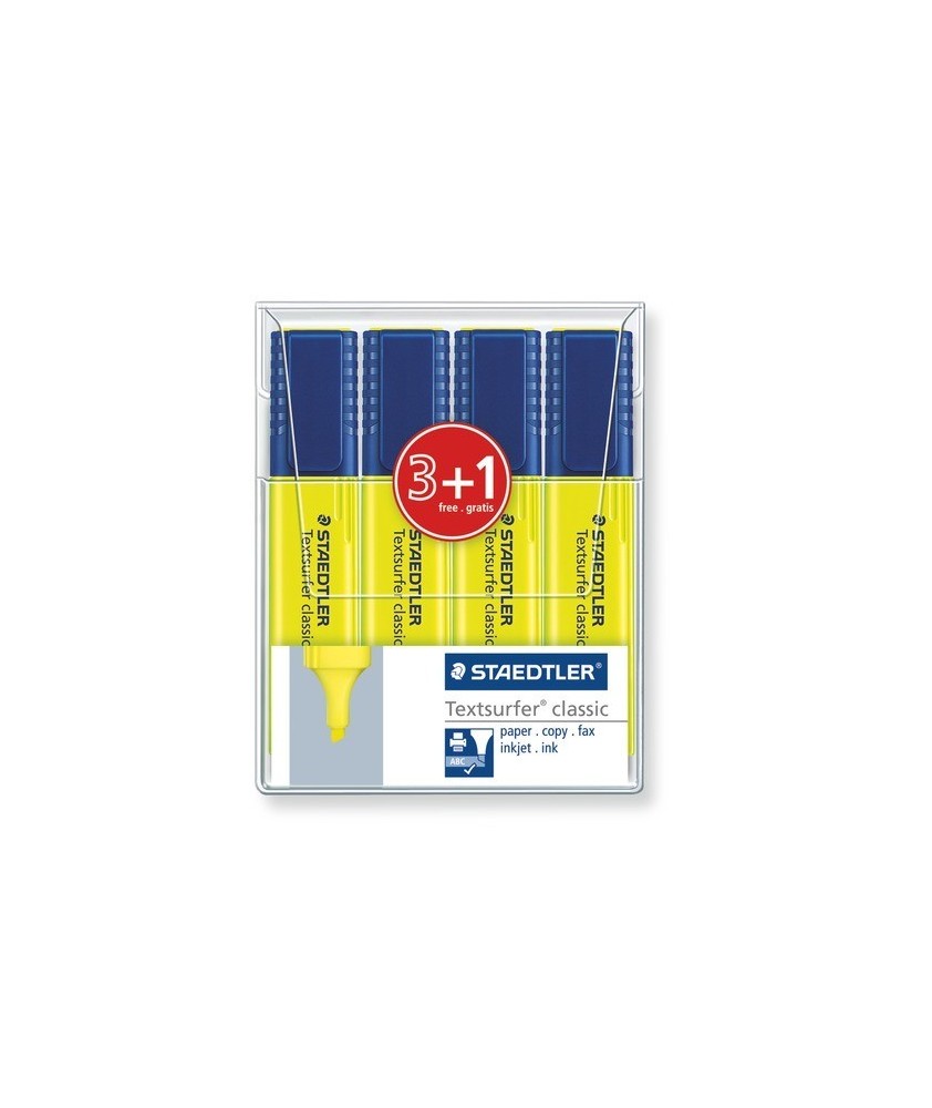 Bolsa de 4 marcadores fluorescentes Staedtler...