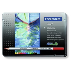 12 Lápices acuareables Staedtler 125 Karat