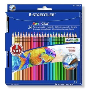 24 Lápices acuarelables Staedtler 144 10 Noris Club Aquarell