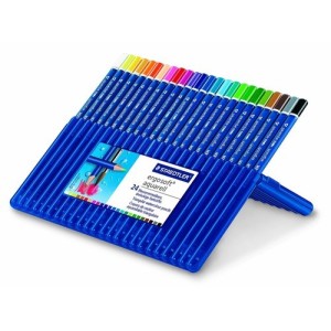 24 Lápices acuarelables Staedtler 156 Ergosoft Aquarell