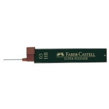 Minas Faber Castell superpolymer 0 5 hb tubo de 12