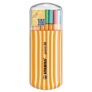 20 Rotuladores fibra Stabilo Point 88 Zebrui