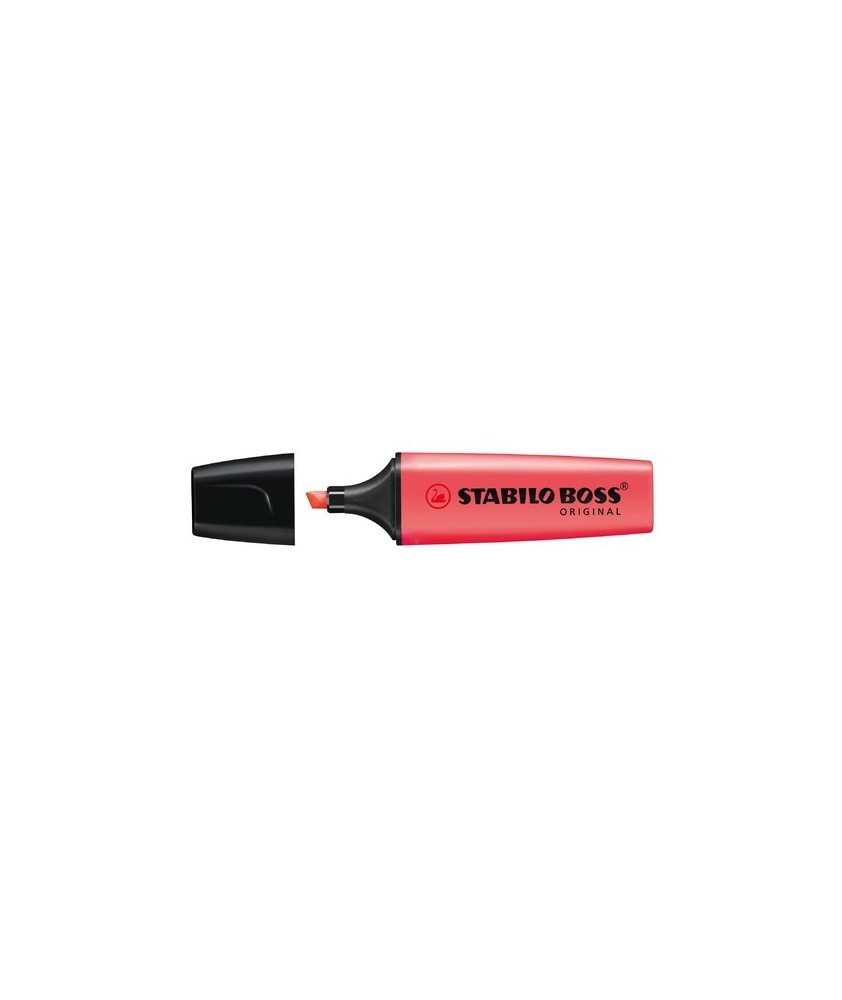 Marcador fluorescente Stabilo Boss 70 rojo