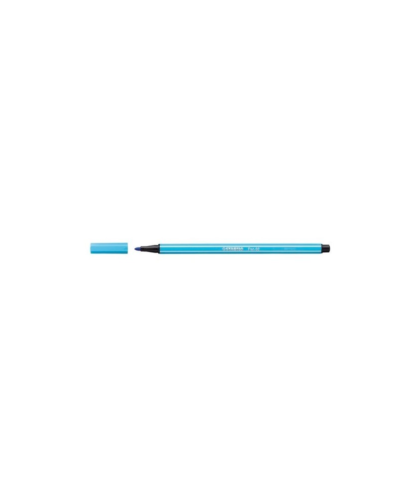 Rotulador fibra Stabilo Pen 68 azul celeste
